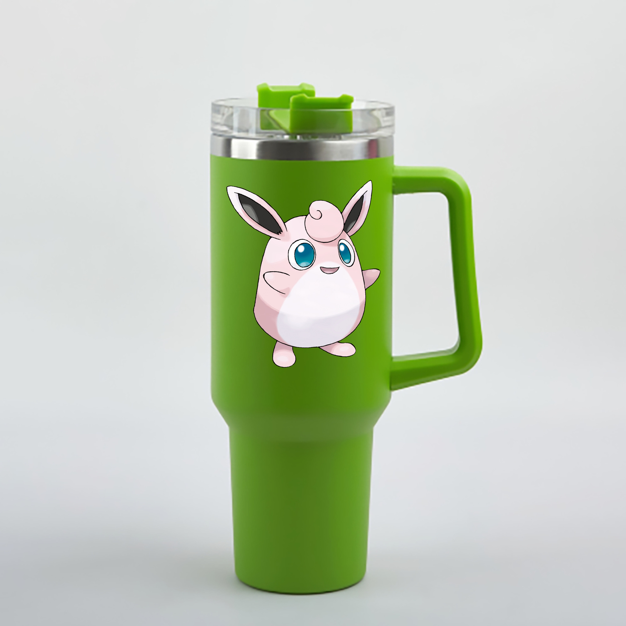 （画像用） ポケットモンスター Pokémon 1200mL車用タンブラー - クリスタルステッカー（プラスチックストロー付き）